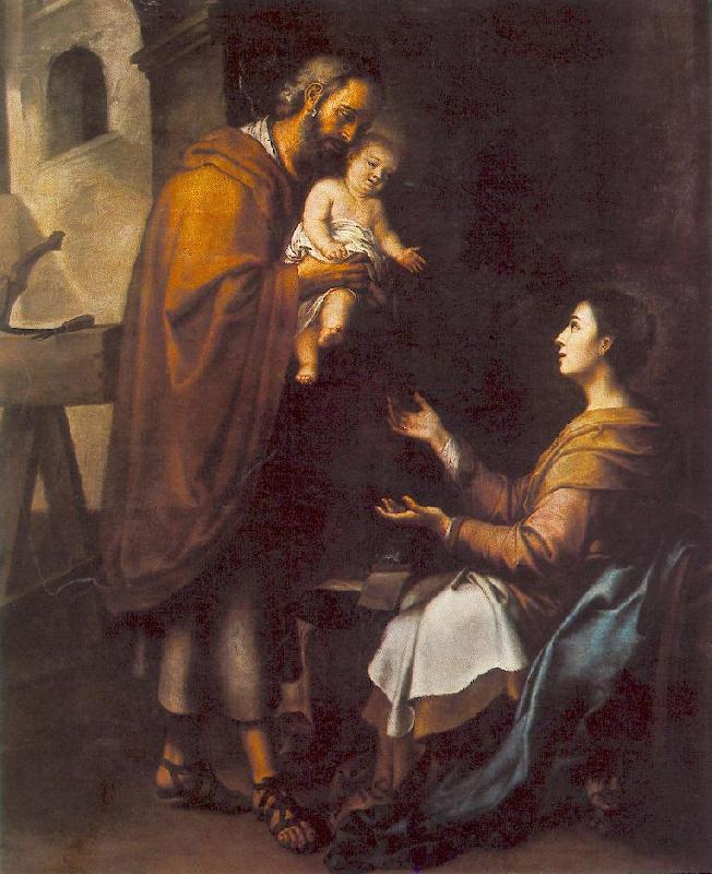 MURILLO, Bartolome Esteban The Holy Family g